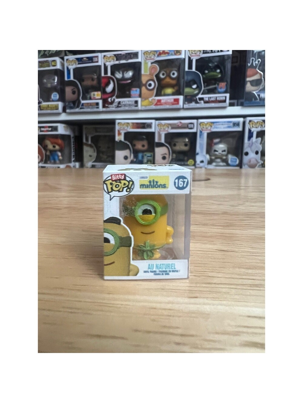 BITTY Au Naturel Minion 1-Inch Funko Pop #167 Despicable Me Minions Movies Vinyl